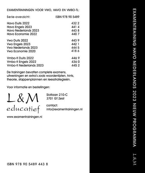 Examentraining Havo Nederlands 2023