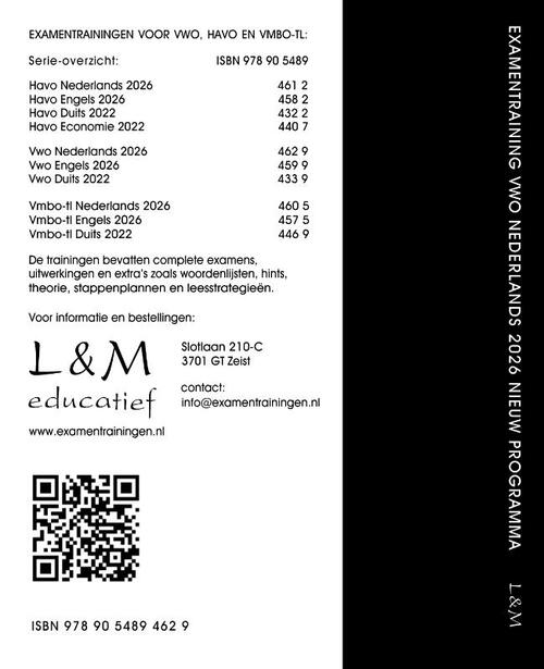 Examentraining Vwo Nederlands 2026