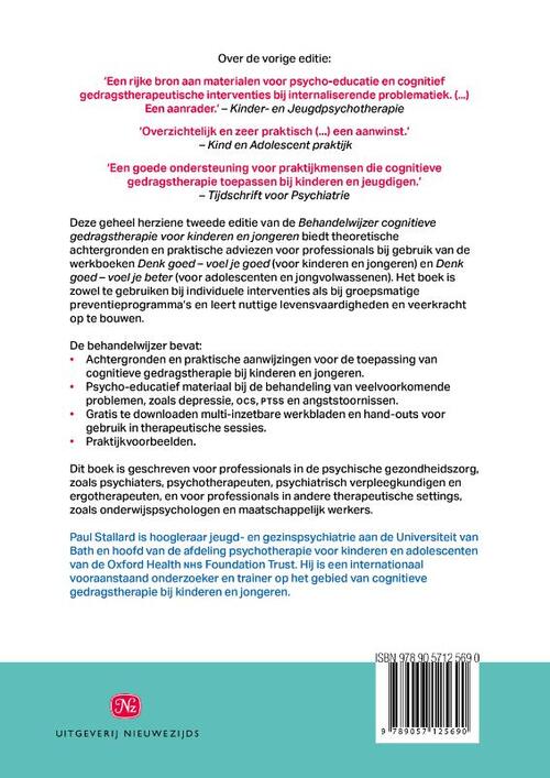 Behandelwijzer cognitieve gedragstherapie voor kinderen en jongeren