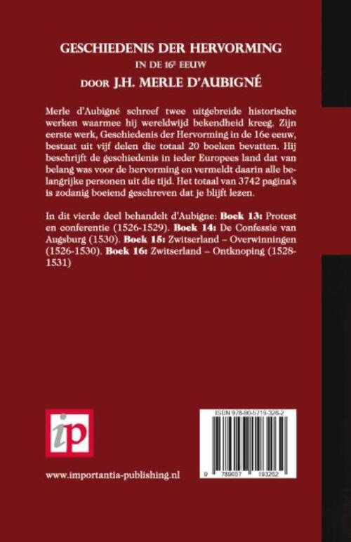 Geschiedenis der Hervorming in de 16e eeuw