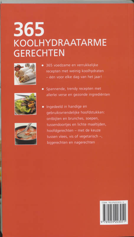 365 Koolhydraatarme gerechten