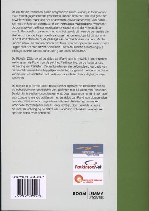 Richtlijn Diëtetiek bij de ziekte van Parkinson