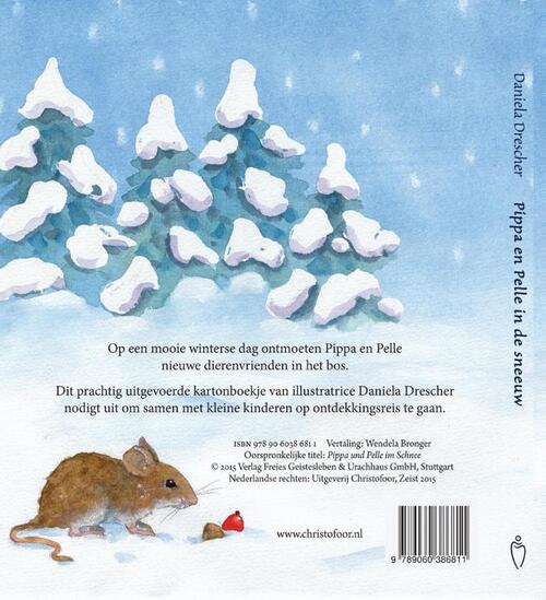 Pippa en Pelle in de sneeuw