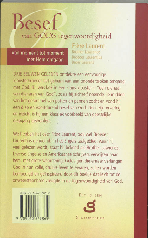Besef van Gods tegenwoordigheid