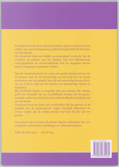 Basisgrammatica Spaans