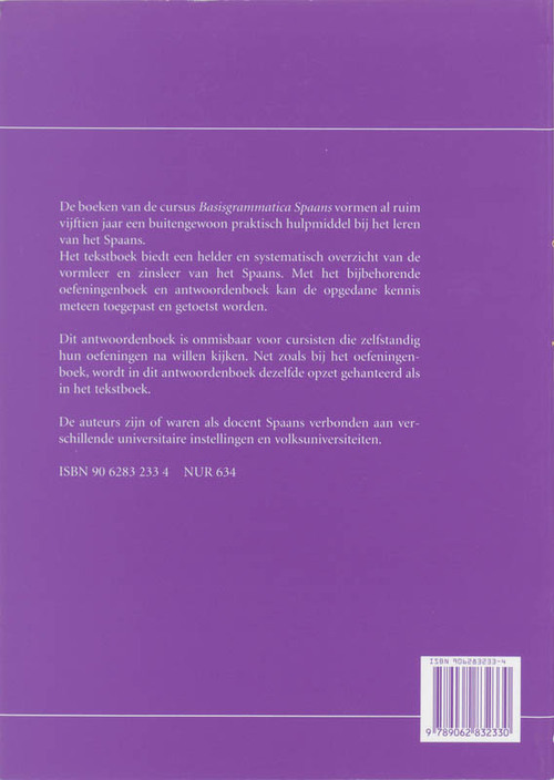 Basisgrammatica Spaans