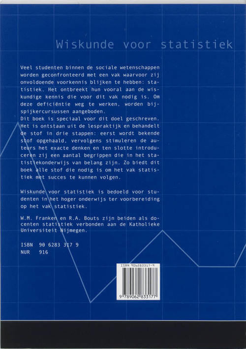Wiskunde voor statistiek