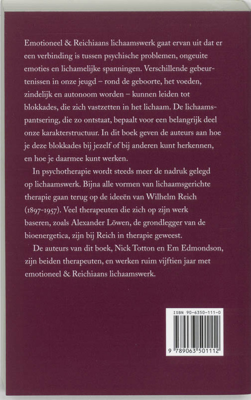 Emotioneel & Reichiaans lichaamswerk