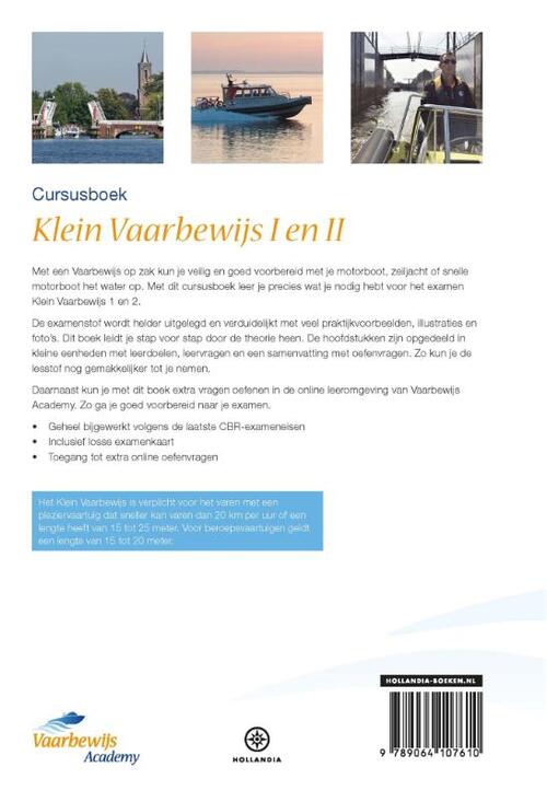 Vaarbewijs Academy Cursusboek Klein Vaarbewijs I en II + Online Examentraining