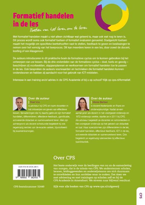 Formatief handelen in de les