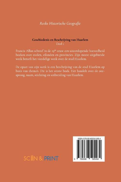 Geschiedenis en beschrijving van Haarlem 1