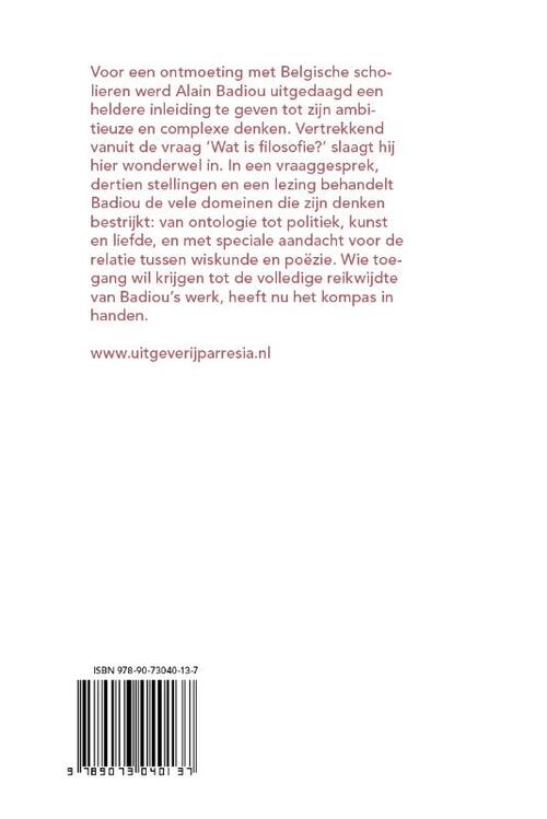 Alain Badiou door Alain Badiou