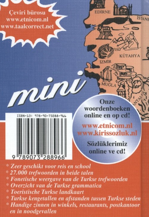 Nederlands-Turks Turks-Nederlands; Hollandaca-Turkce Turkce-Hollandaca