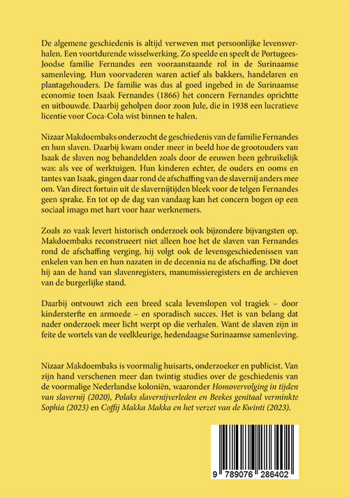 Een geschiedenis van de Joodse familie Fernandes en hun slaven