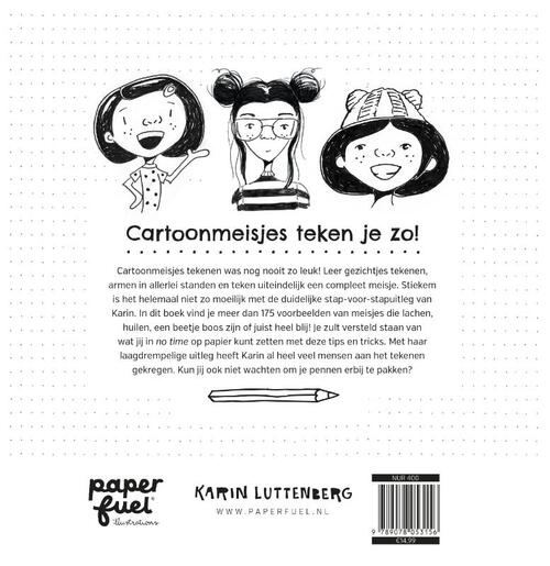 Cartoonmeisjes teken je zo!