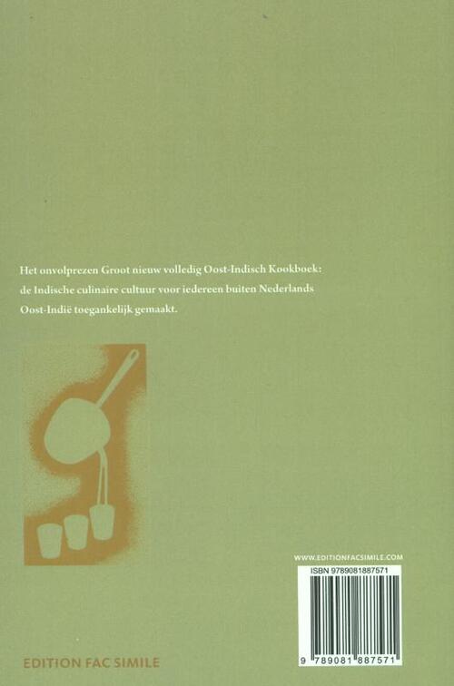 Groot nieuw volledig Indisch kookboek