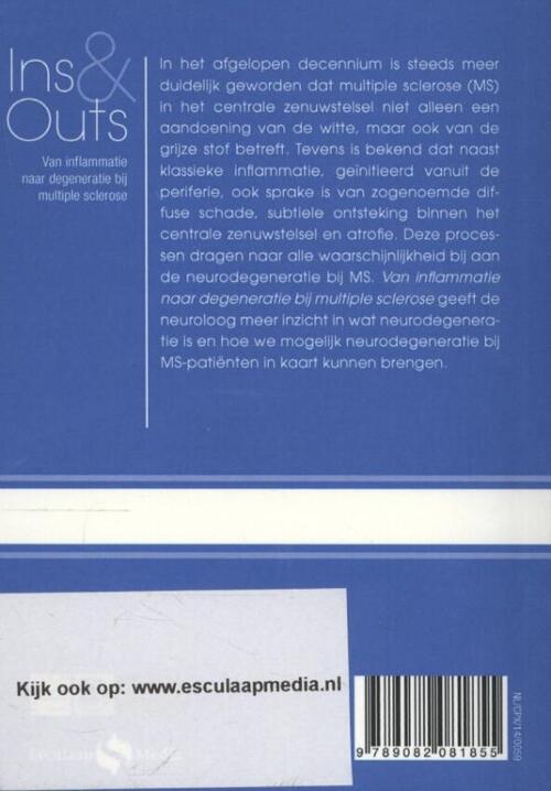 Van inflammatie naar degeneratie bij multiple sclerose
