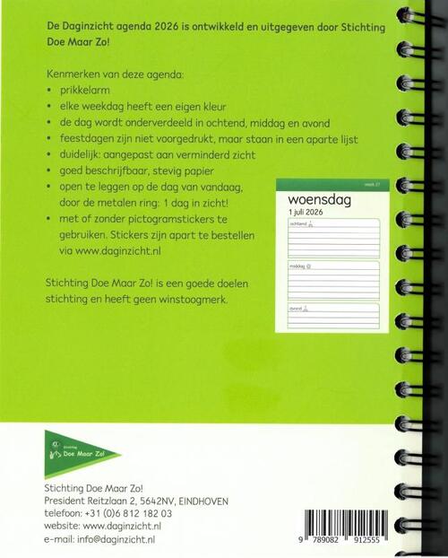 Daginzicht agenda 2026