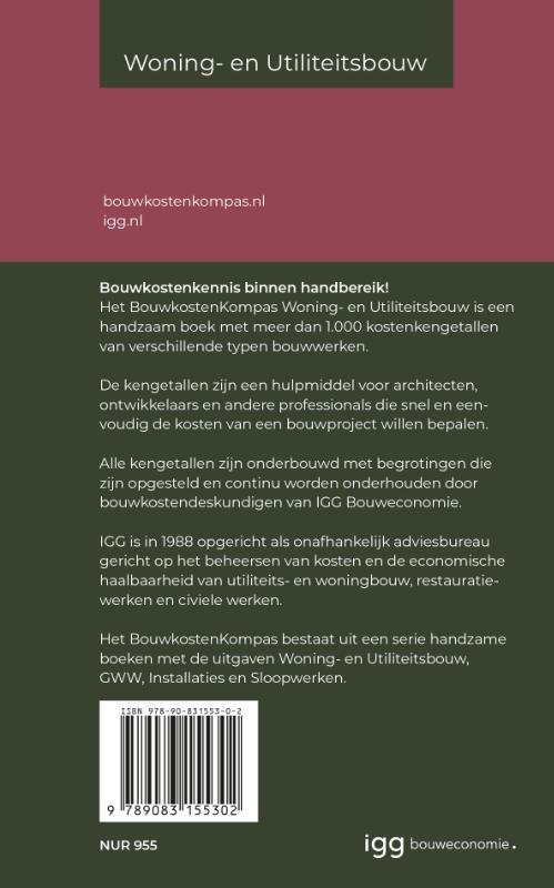 Bouwkostenkompas Woning- en Utiliteitsbouw