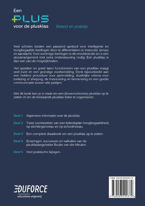 Een plus voor de plusklas