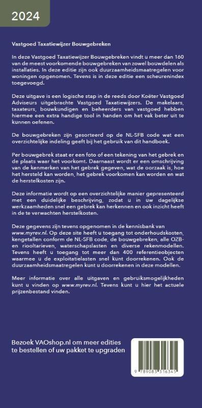 Vastgoed taxatiewijzer bouwgebreken