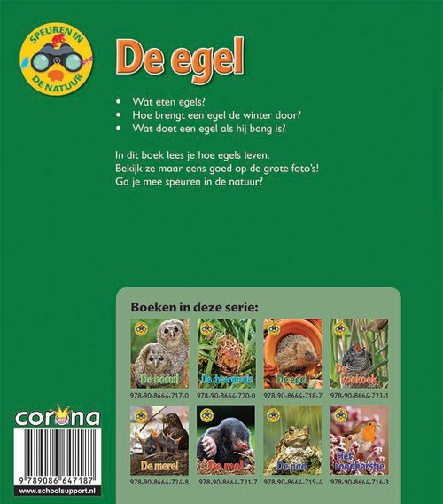 De egel, Speuren in de natuur