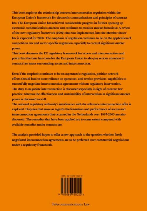 Interconnection Regulation and Contract law