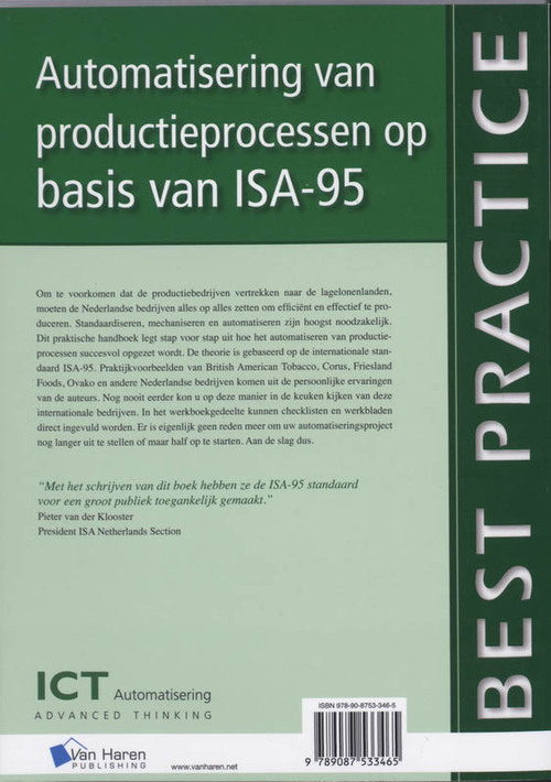 Automatisering van productieprocessen op basis van ISA-95