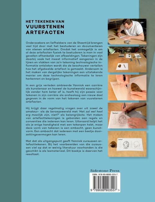 Het tekenen van vuurstenen artefacten