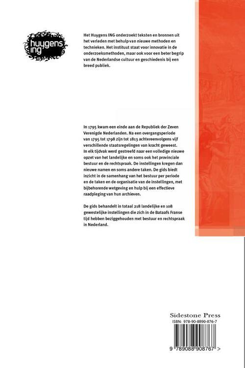 Onderzoeksgids Bestuur en administratie van de Bataafs Franse tijd 1795-1813