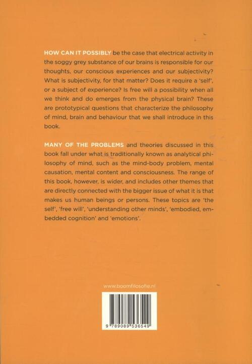 Philosophy of mind, brain and behaviour