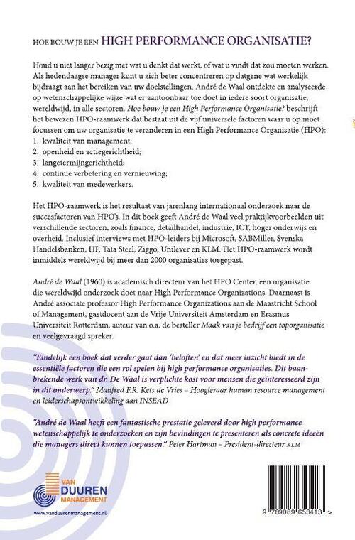 Hoe bouw je een high performance organisatie?