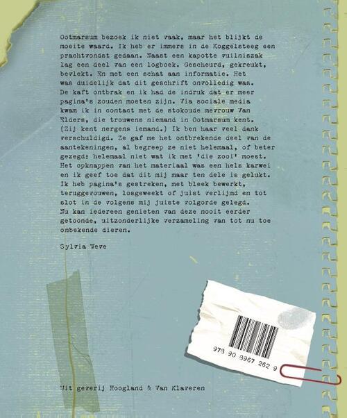 Logboek van tot nu toe onbekende dieren