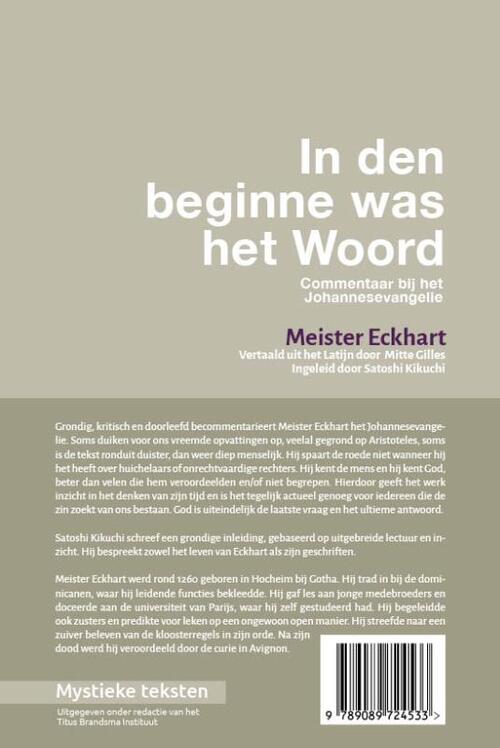 In den beginne was het woord