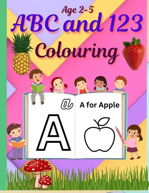ABC & 123 Coloring Fun for Kids | Learn Letters, Numbers & Counting | Alphabet Tracing & Coloring Book for Toddlers & Preschoolers | 75 Pages | By Jesintha Bhaskaran
