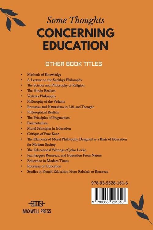 Some Thoughts CONCERNING EDUCATION