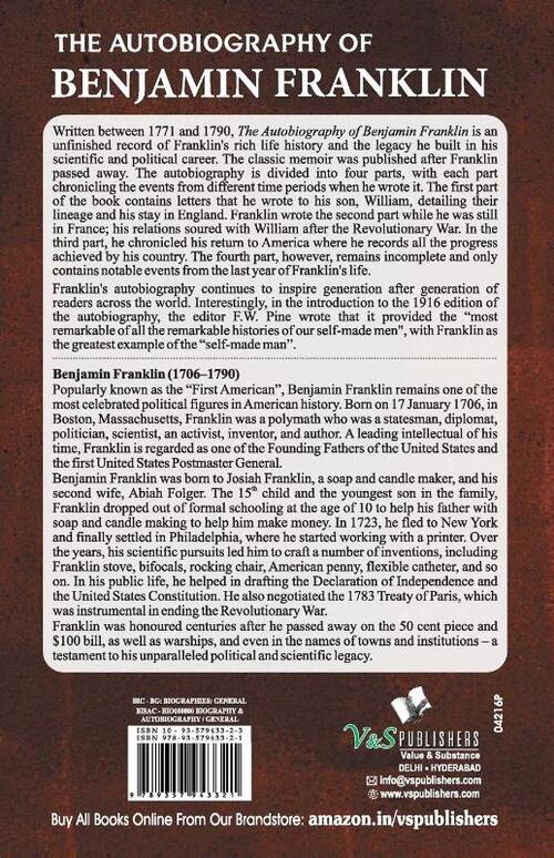 The Autobiography of Benjamin Franklin