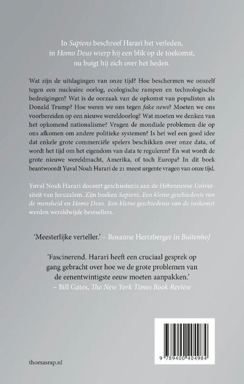 21 Lessen Voor De 21Ste Eeuw