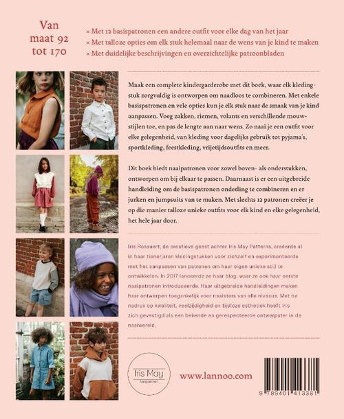 De complete kindergarderobe in 12 patronen, Iris Rossaert Boek