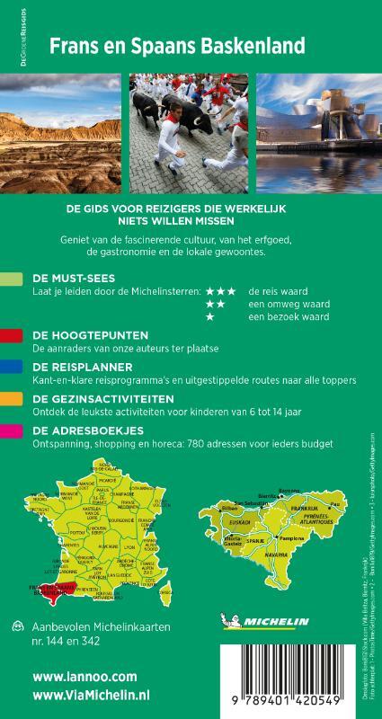 Michelin Reisgids Frans- en Spaans-Baskenland - Béarn - Navarra