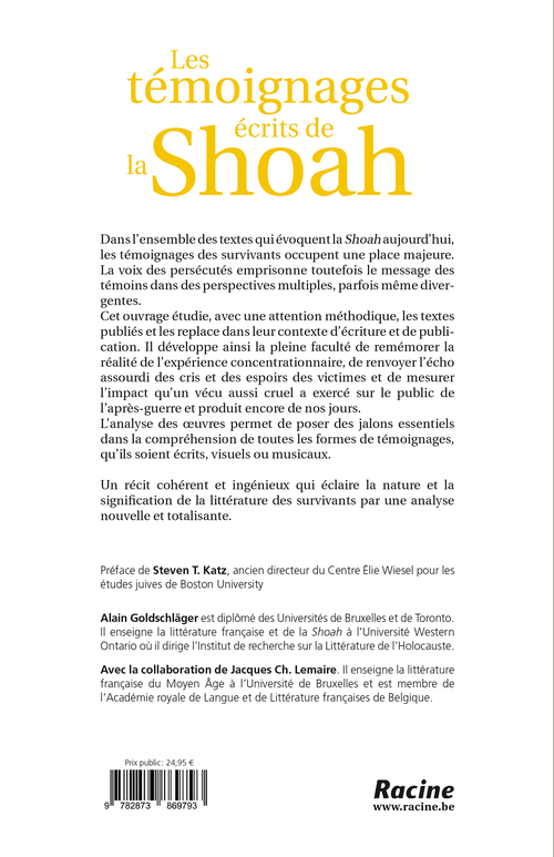 Les témoignages écrits de la Shoah