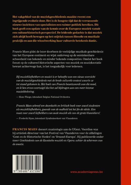 Een geschiedenis van de Europese muziek tot 1900