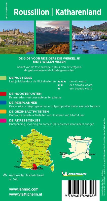 Michelin Reisgids Roussillon- Katharenland