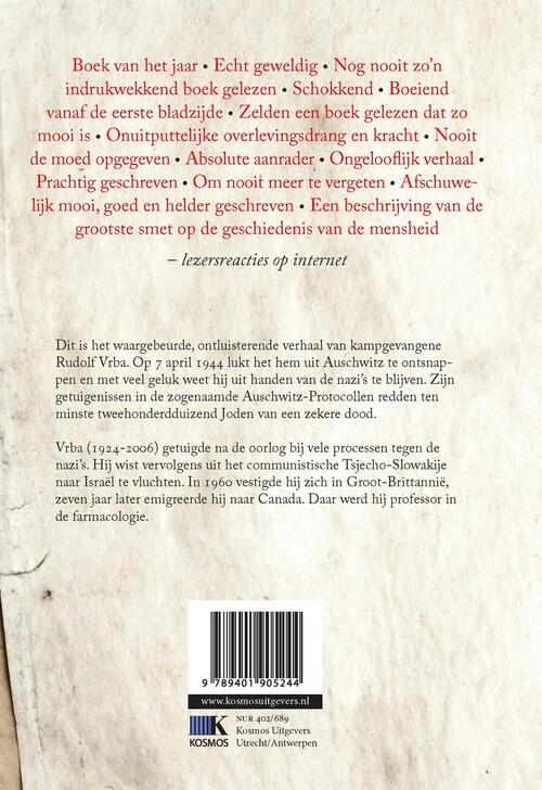 Ik ontsnapte uit Auschwitz