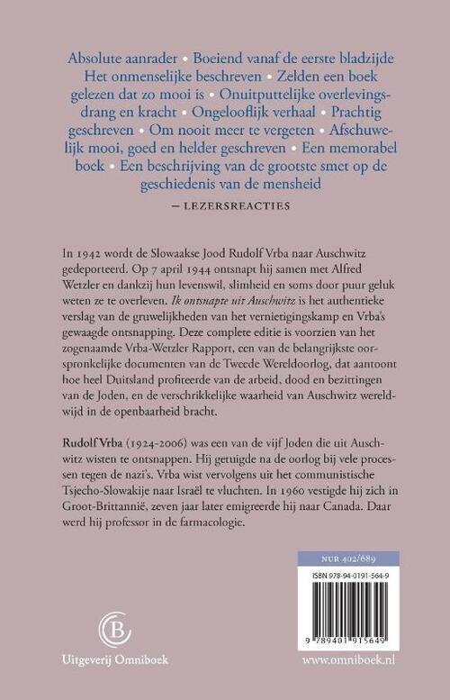 Ik ontsnapte uit Auschwitz