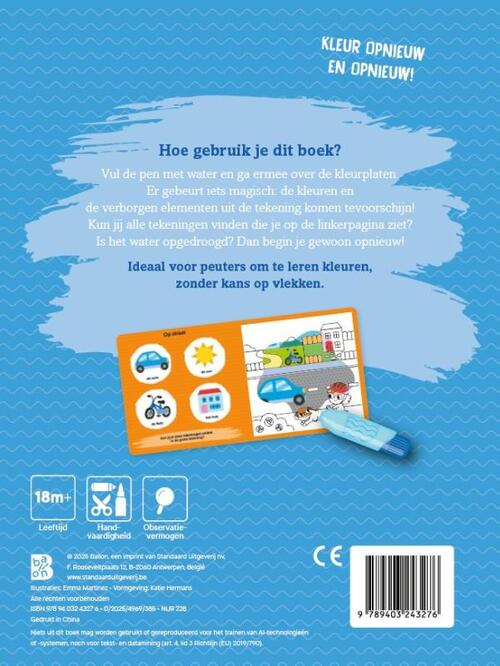 Kleuren met water voor de kleintjes: Eerste woordjes