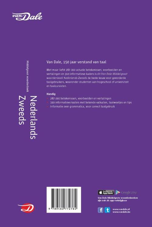 Van Dale Middelgroot woordenboek Nederlands-Zweeds