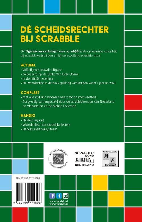 Officiële woordenlijst voor Scrabble