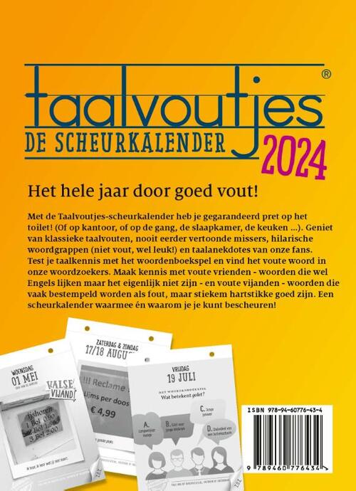 Taalvoutjes - de scheurkalender 2024