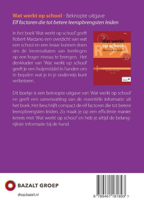Wat werkt op school